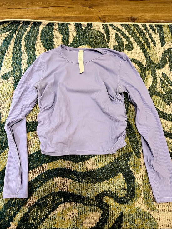 lululemon athletica Tops - Lululemon All It Takes Ribbed Nulu Long-Sleeve Shirt Purple